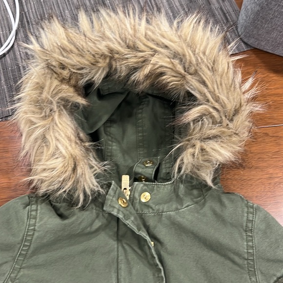 Army green Baby Gap Toddler Parka 18-24 months with zip in vest - Picture 2 of 13